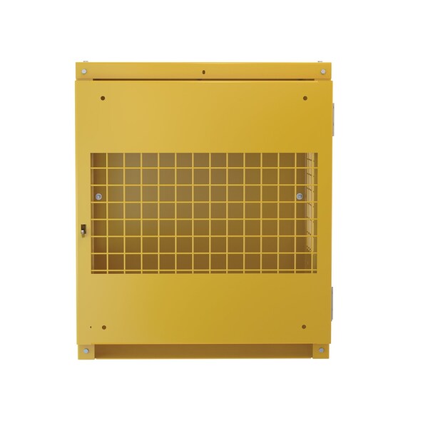 Yellow Cylinder Storage Vertical 4 Cylinder Capacity Knock Down